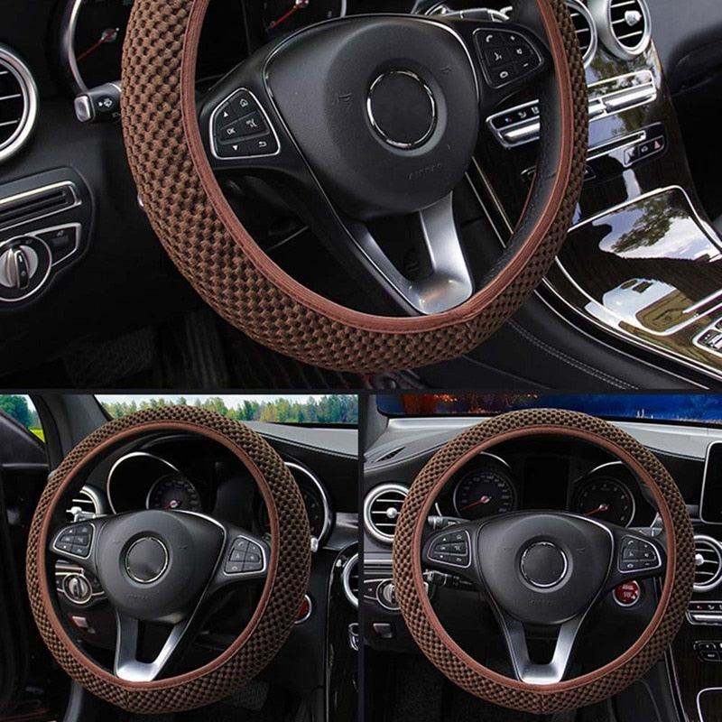 Ice Silk Anti-Slip Steering Wheel Cover – Universal Fit