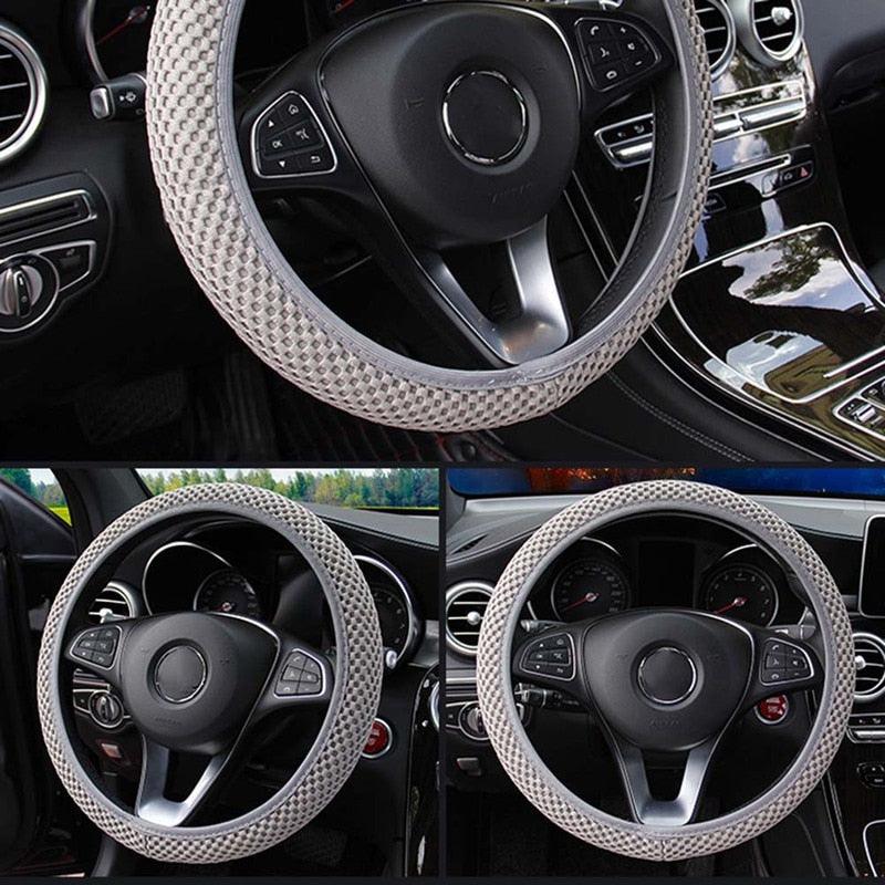 Ice Silk Anti-Slip Steering Wheel Cover – Universal Fit