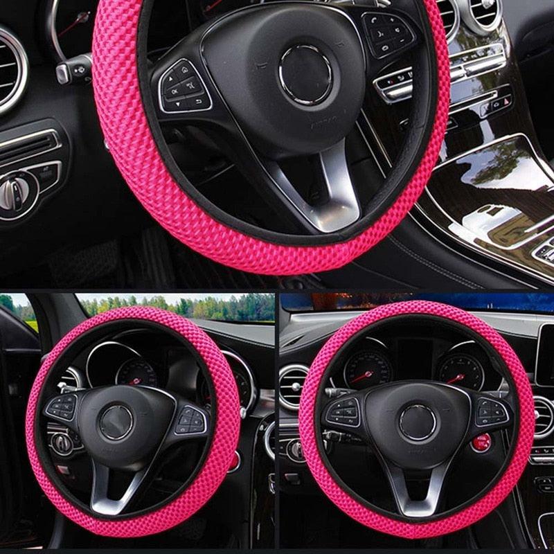 Ice Silk Anti-Slip Steering Wheel Cover – Universal Fit
