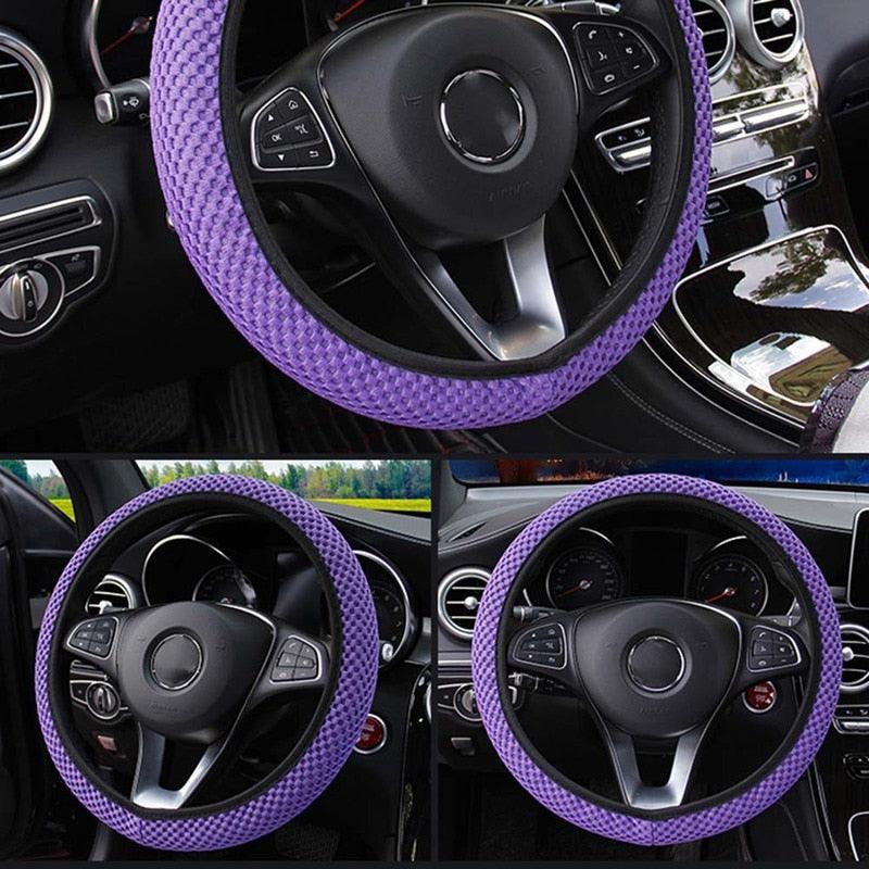 Ice Silk Anti-Slip Steering Wheel Cover – Universal Fit