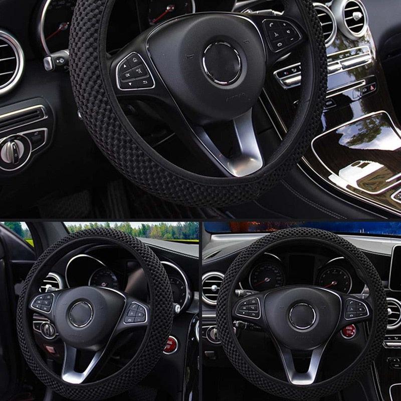 Ice Silk Anti-Slip Steering Wheel Cover – Universal Fit