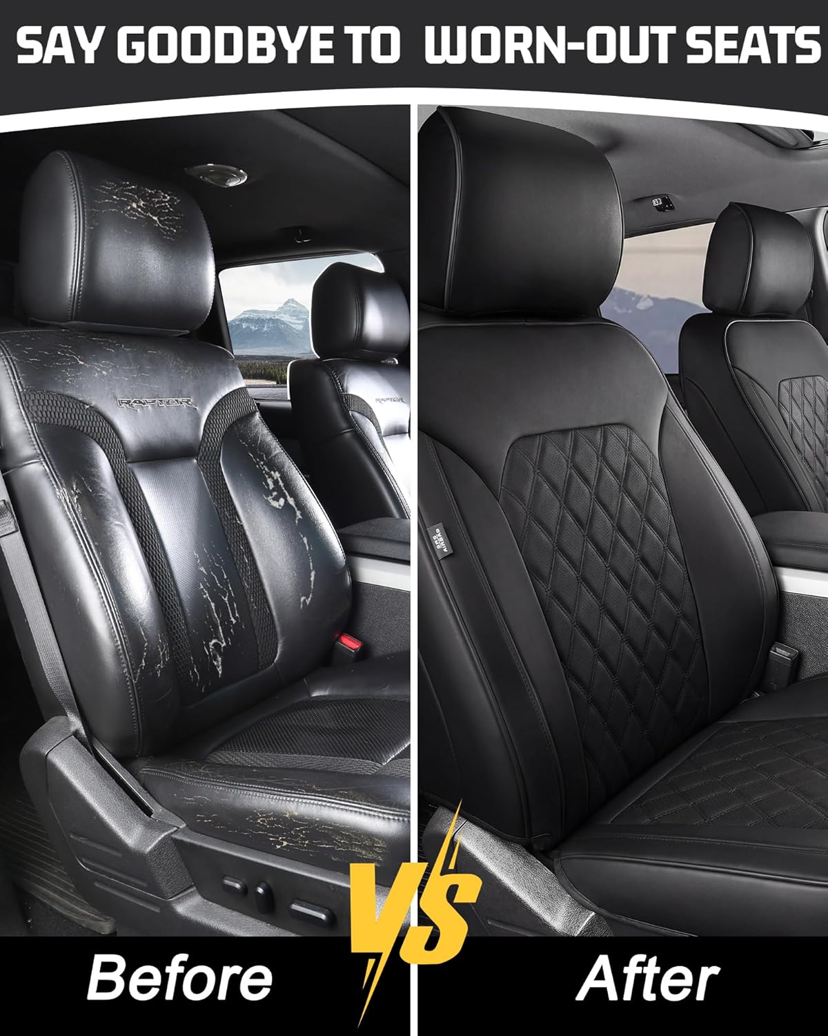 Premium Nappa Leather Custom Seat Covers – Ford F-Series