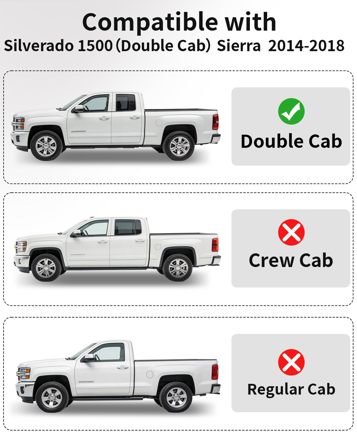 TPE All-Weather Floor Mats for Chevy Silverado & GMC Sierra Double Cab