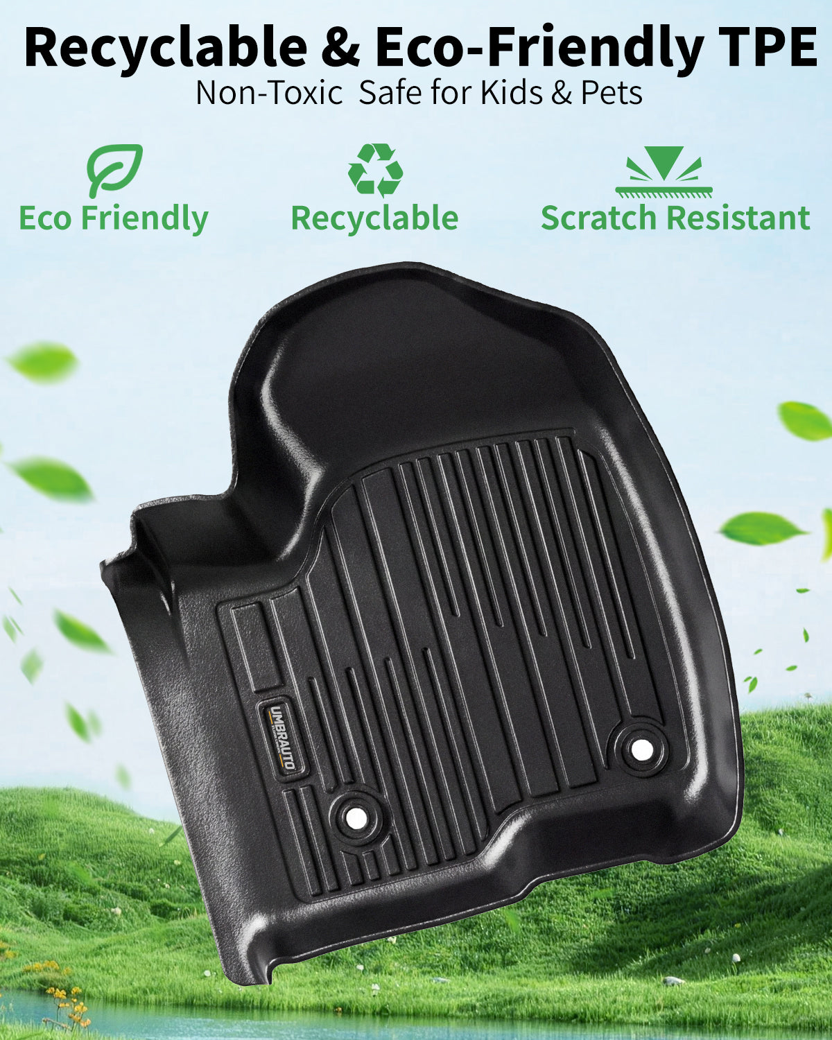 TPE All-Weather Floor Mats for Chevy Silverado & GMC Sierra Crew Cab
