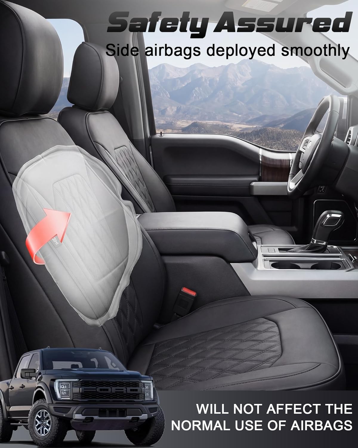 Premium Nappa Leather Custom Seat Covers – Ford F-Series