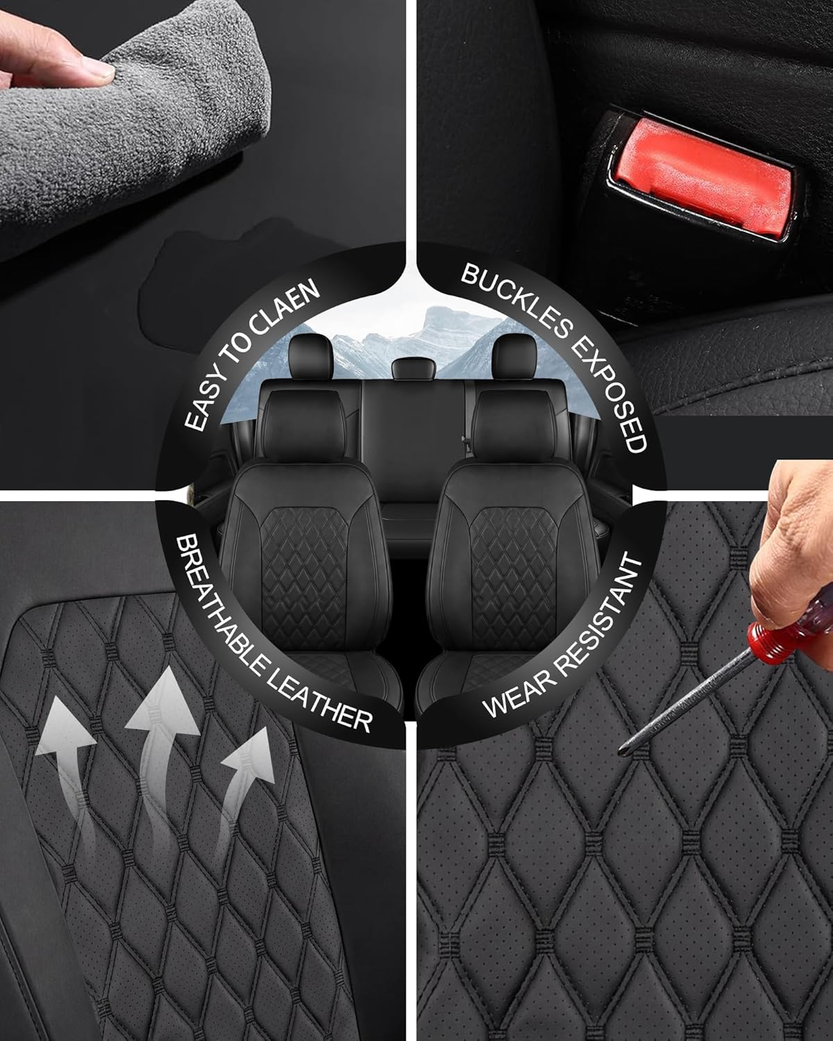 Premium Nappa Leather Custom Seat Covers – Ford F-Series
