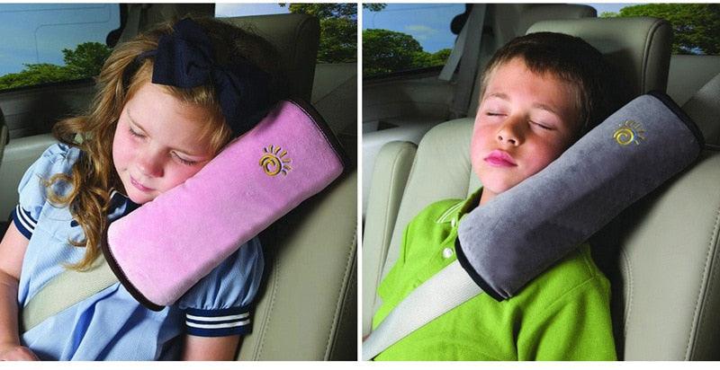 Baby Car Seat Belt Cover & Pillow Pad – Soft Strap Cushion