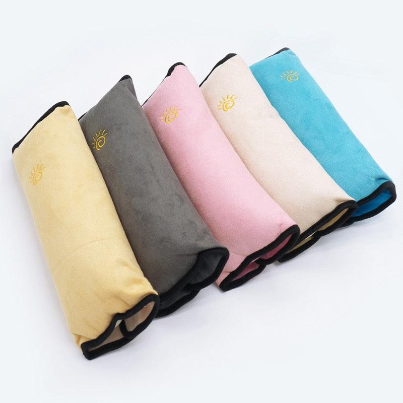 Baby Car Seat Belt Cover & Pillow Pad – Soft Strap Cushion
