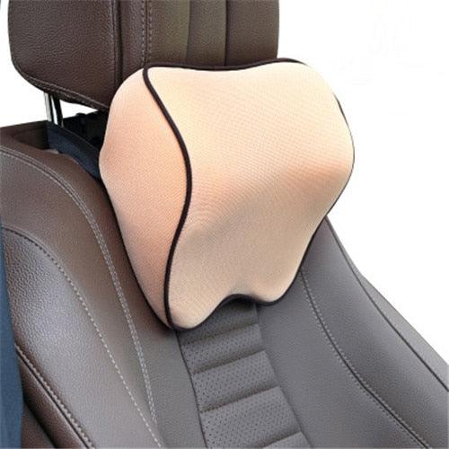Memory Foam Car Neck Pillow – Adjustable Headrest Support