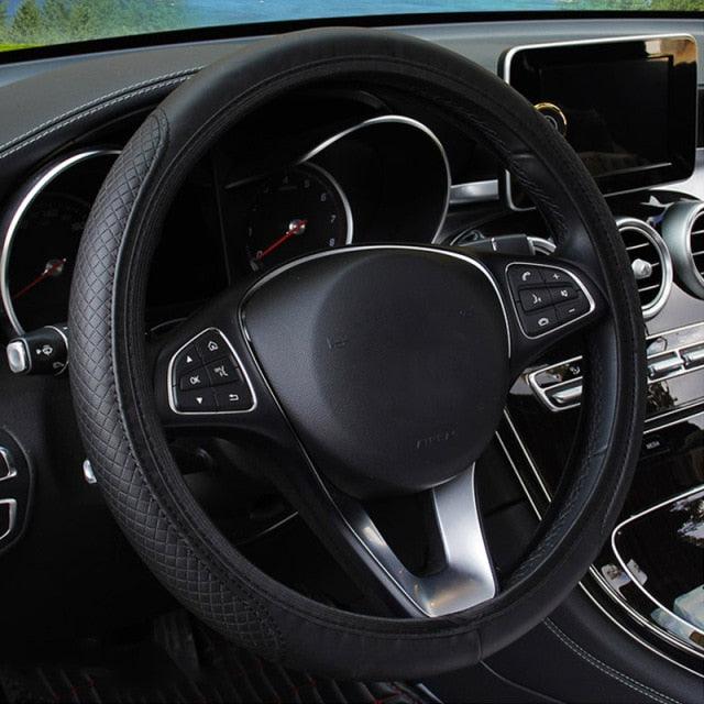 Universal Anti-Slip Microfiber Leather Steering Wheel Cover