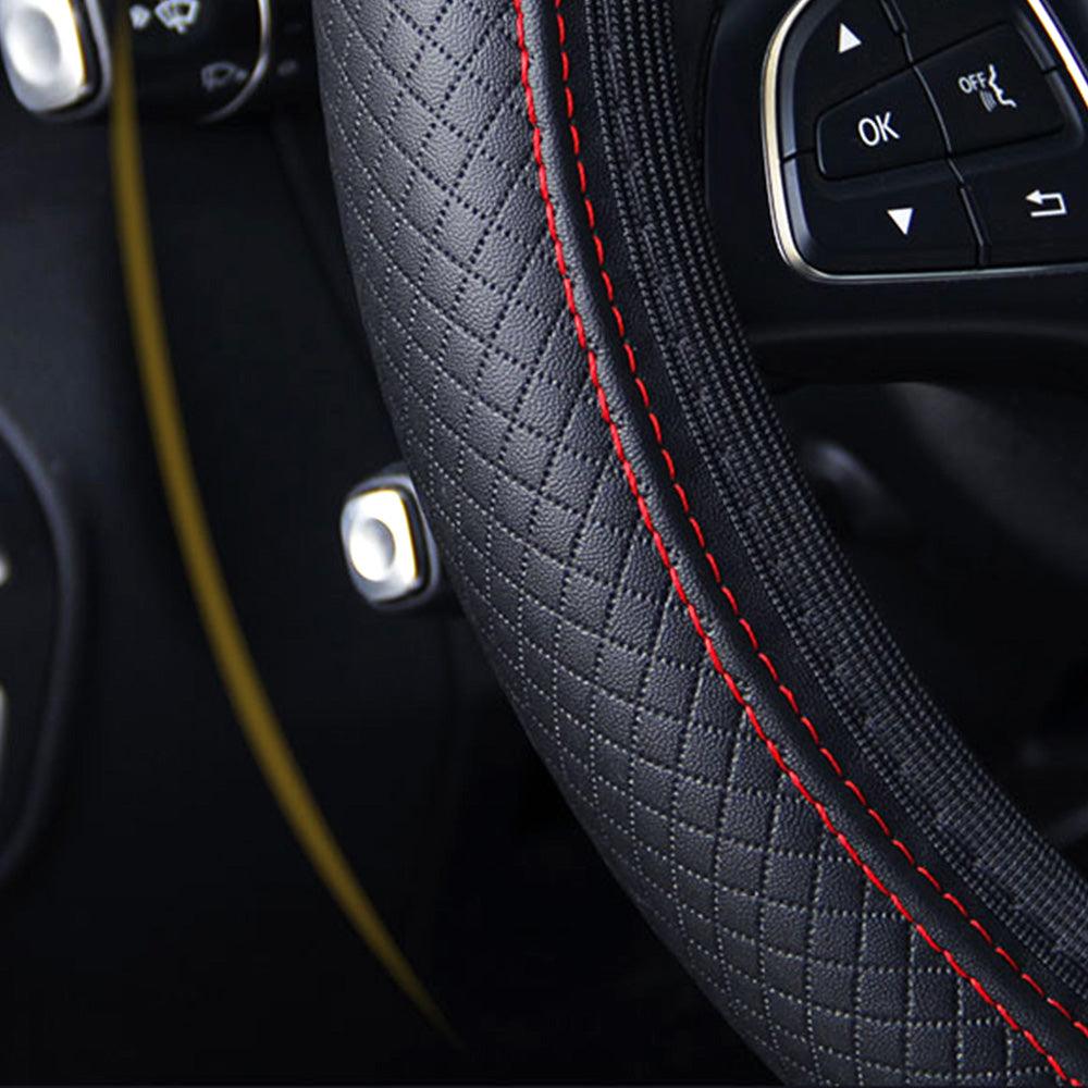 Universal Anti-Slip Microfiber Leather Steering Wheel Cover