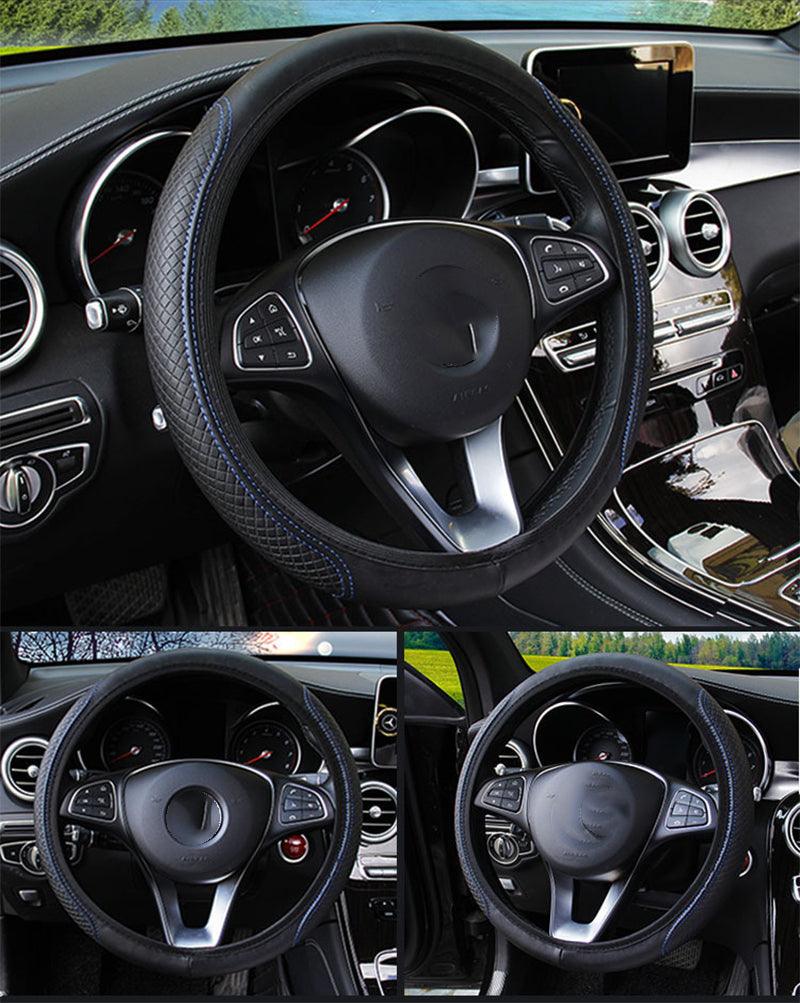 Universal Anti-Slip Microfiber Leather Steering Wheel Cover
